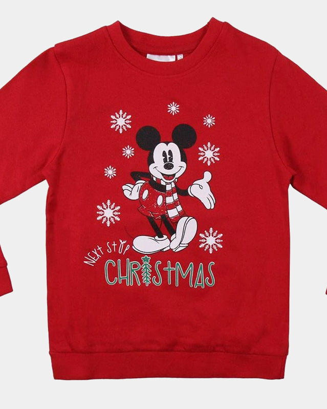 Sweatshirt de Natal para Crianças Mickey