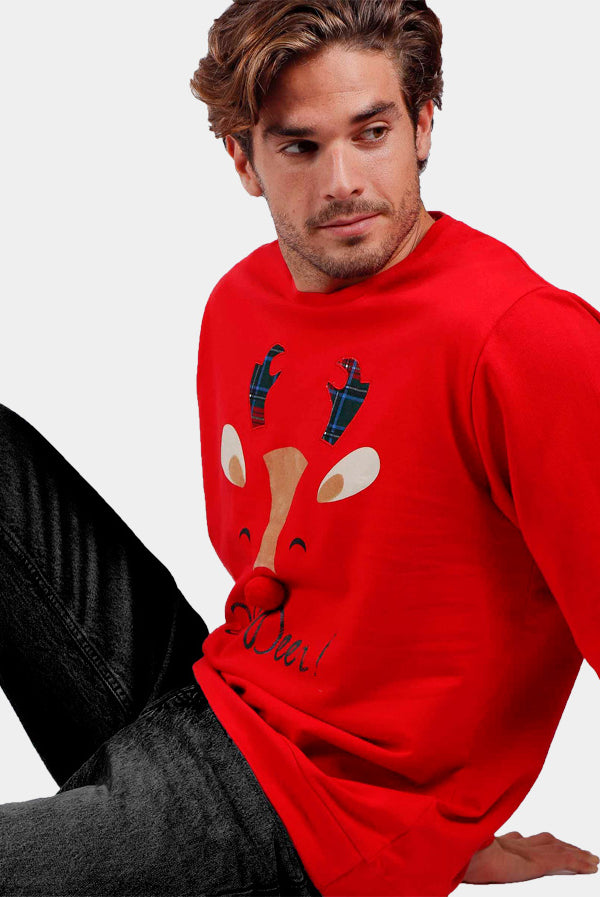 Oh Deer! Sweatshirt de Natal para Homem