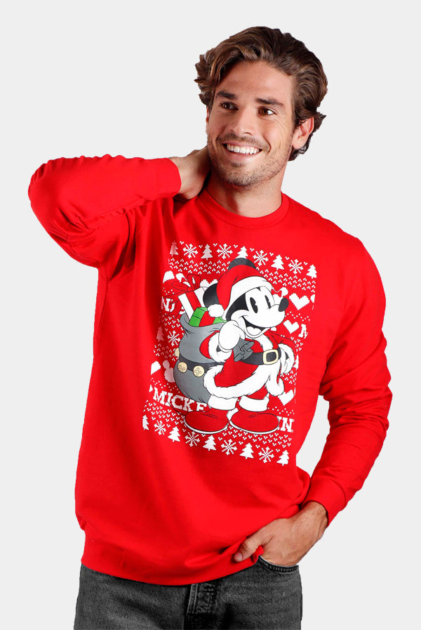 Sweatshirt de Natal para Homem Mickey