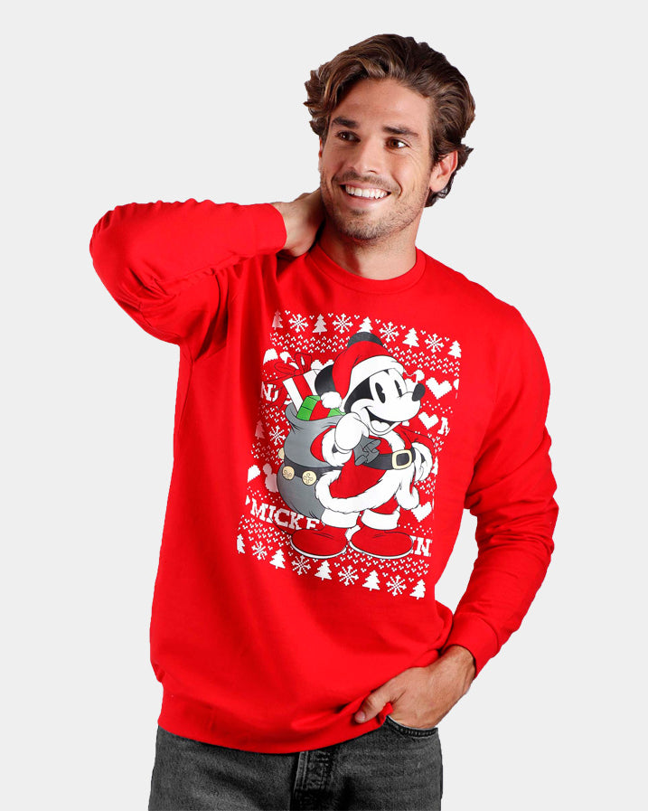 Sweatshirt de Natal para Homem Mickey