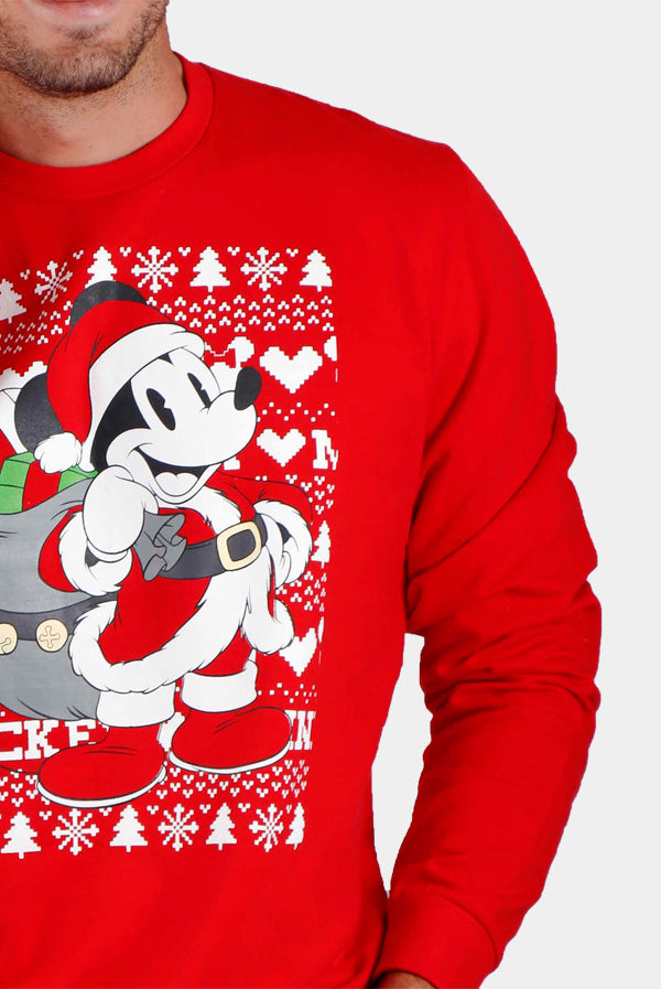 Sweatshirt de Natal Homem Mickey