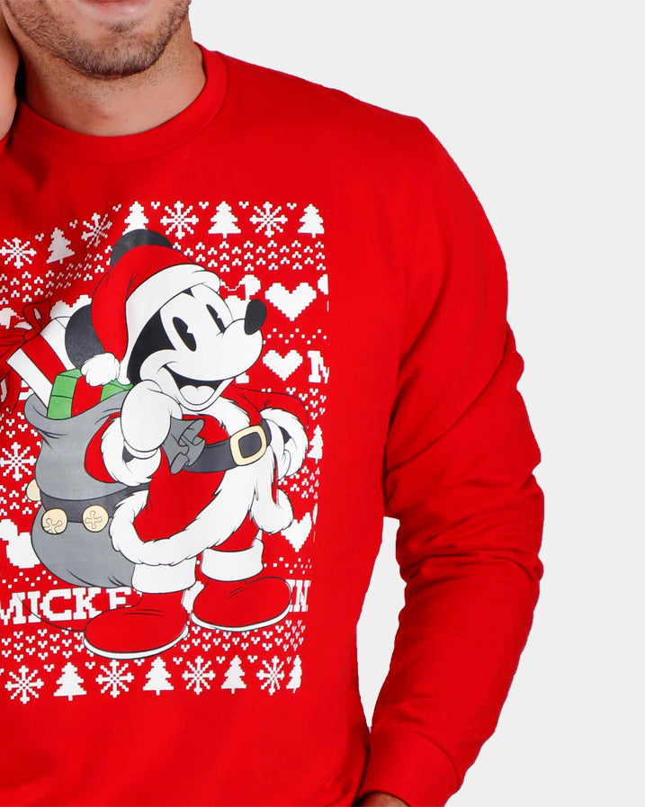 Sweatshirt de Natal Homem Mickey