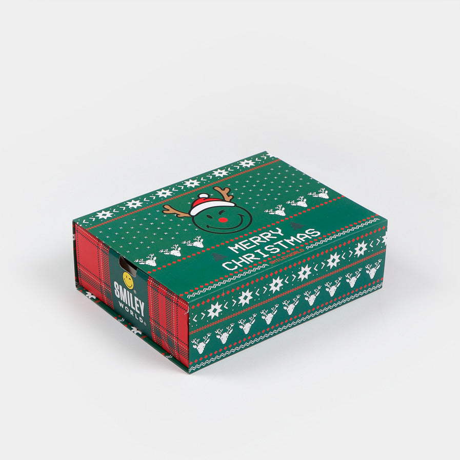 Sweatshirt de Natal para Mulher Vermelha Smile Caixa