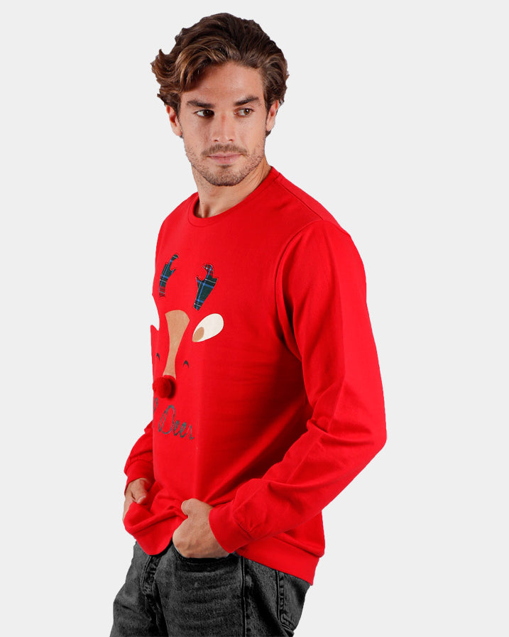 Oh Deer! Sweatshirt Natal para Homem