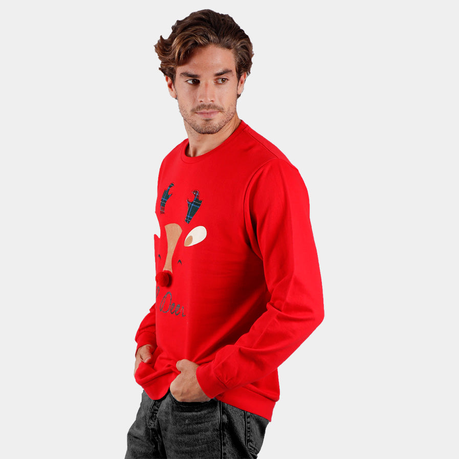 Oh Deer! Sweatshirt Natal para Homem
