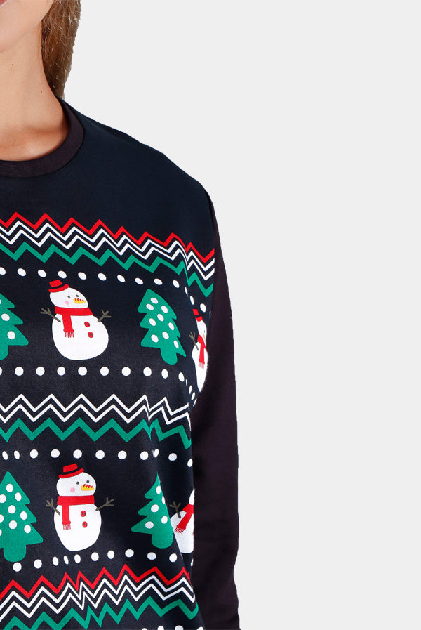Sweatshirt de Natal Mulher Snow Tree