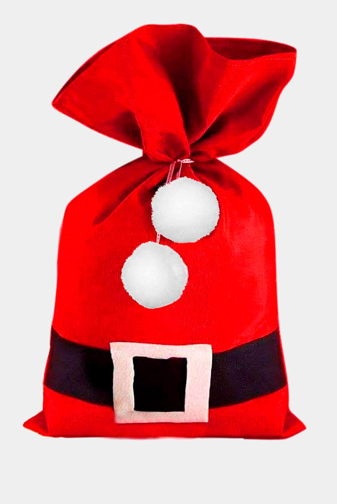 Boxer de Natal Vermelha para Homem Ho Ho Ho Saco Presente