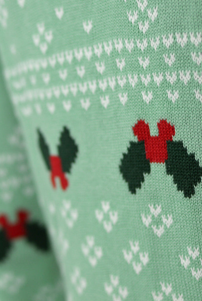 Camisola de Natal Verde para Família Sweet Christmas Detalhe