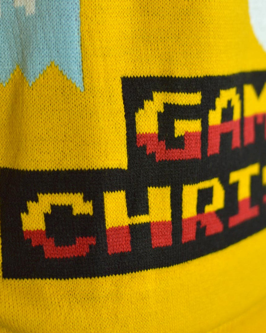 Camisola de Natal com Luzes LED para Família Pai Natal Gamer Detalhe Christmas