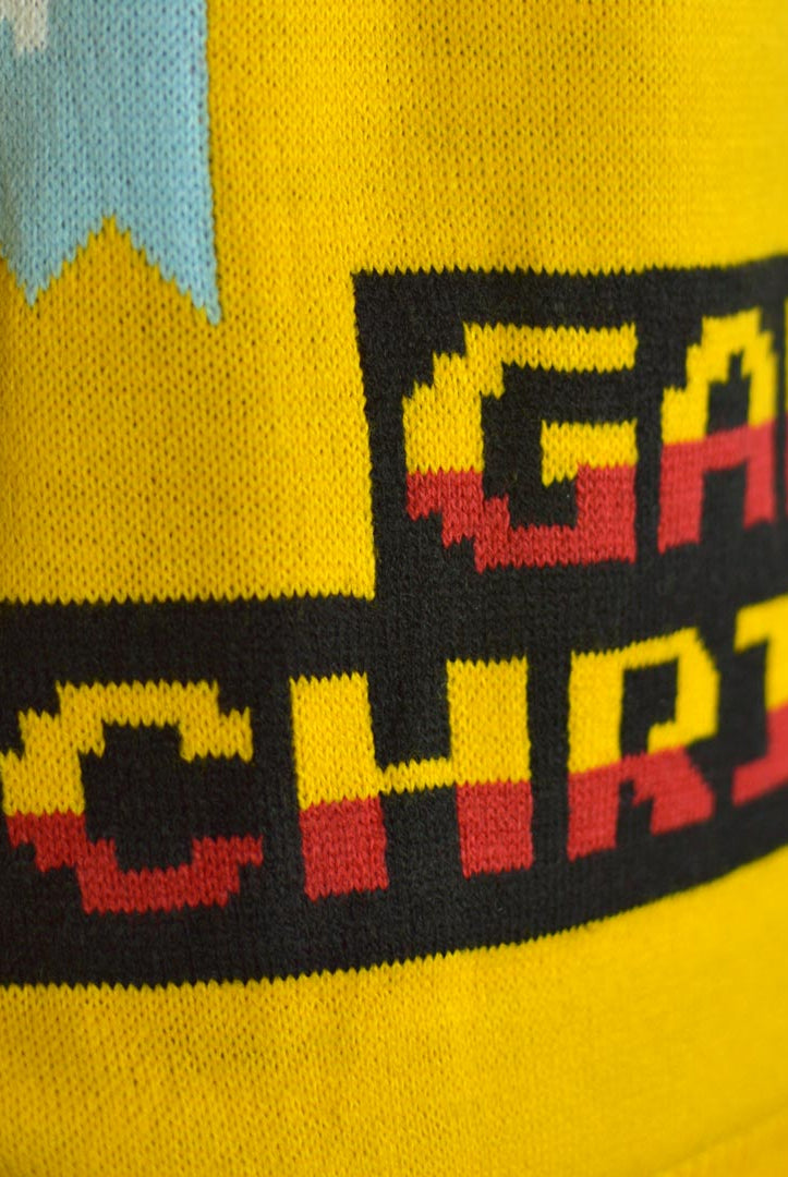 Camisola de Natal com Luzes LED para Família Pai Natal Gamer Detalhe Christmas