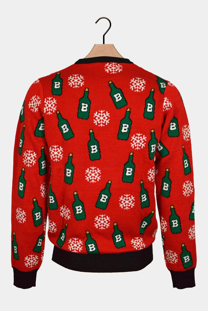 Camisola de Natal Rena com Abridor de Cerveja Costas