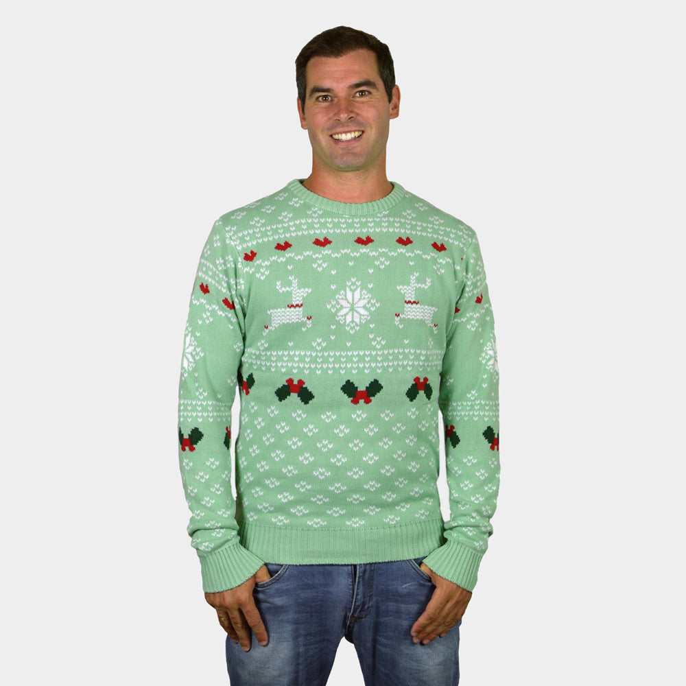 Camisola de Natal Verde Sweet Christmas Homem