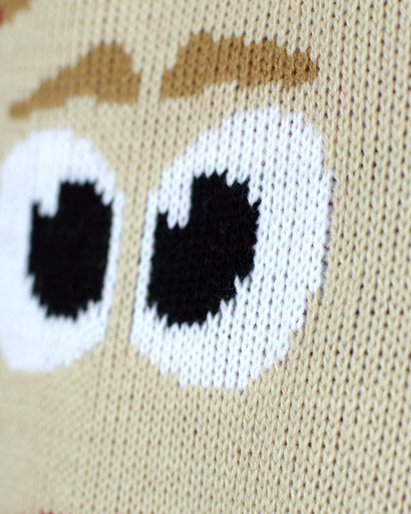 Camisola de Natal Vermelha para Menina e Menino com Rena Detalhe