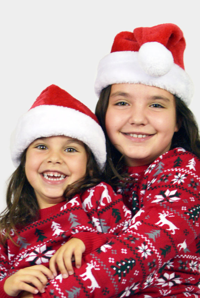Gorro de Pai Natal para Crianças Meninas