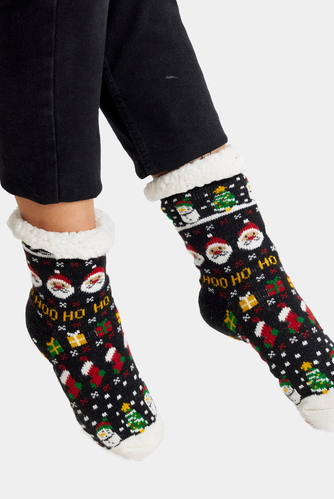Meias de Natal Domésticos Pai Natal, Bonecos e Presentes Mulher e Homem