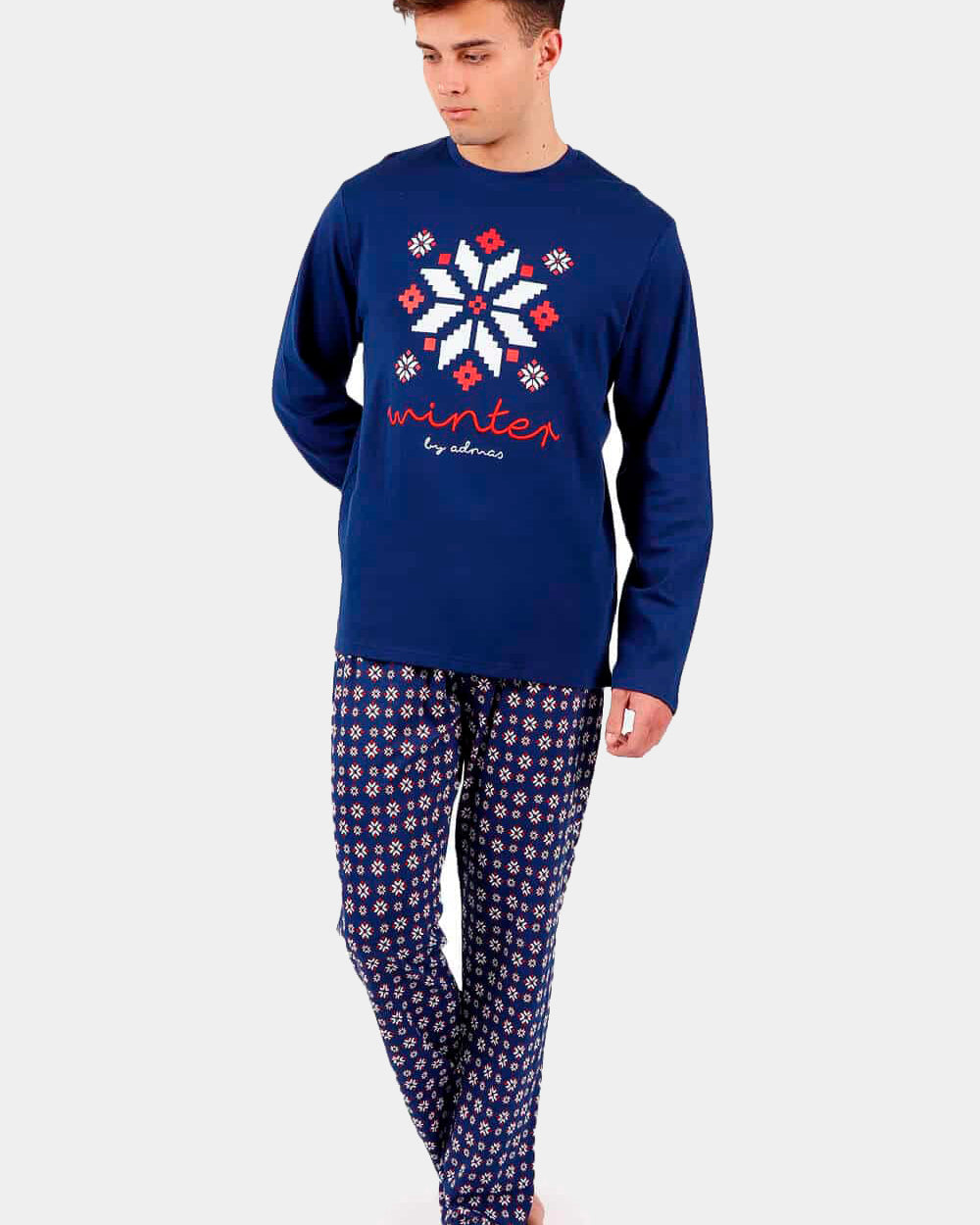 pijama-de-natal-homem-azul-let-it-snow