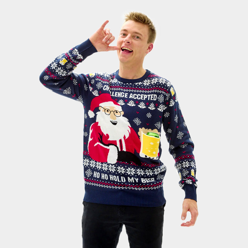 Camisola de Natal  Beer Pocket 3D homem