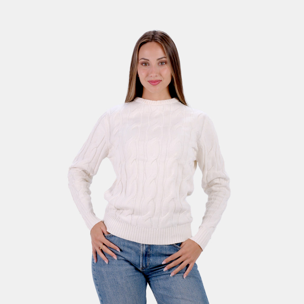 Camisola para Casal em Algodão Orgânico Snowfall Mulher
