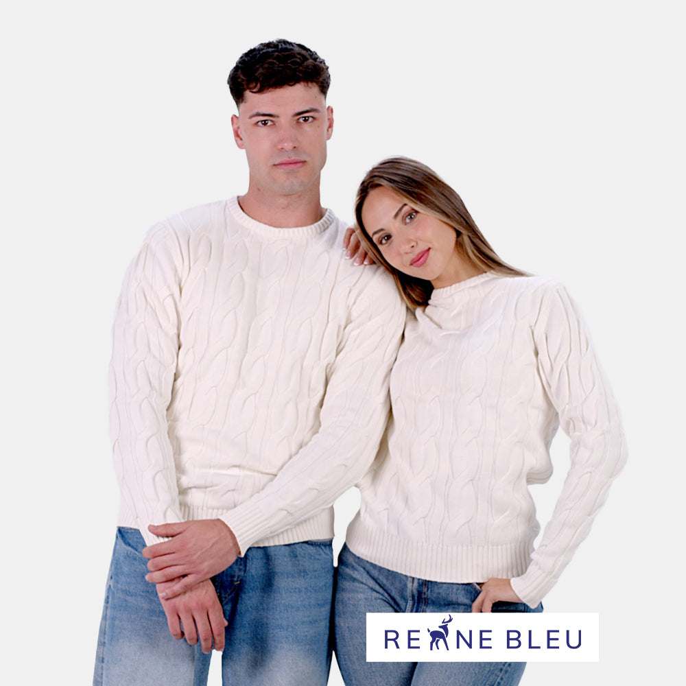 Camisola para Casal em Algodão Orgânico Snowfall
