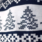 Camisola de Natal Azul Pólo Norte detalhe