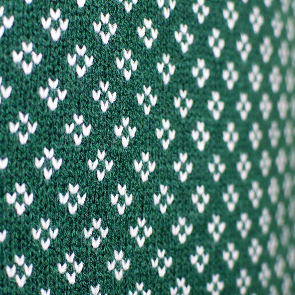 Camisola de Natal casal Clássico Elegante Verde e Branca

