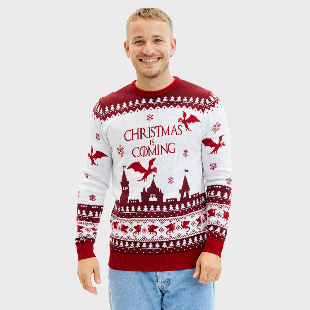 Camisola de Natal Christmas para Homem is Coming
