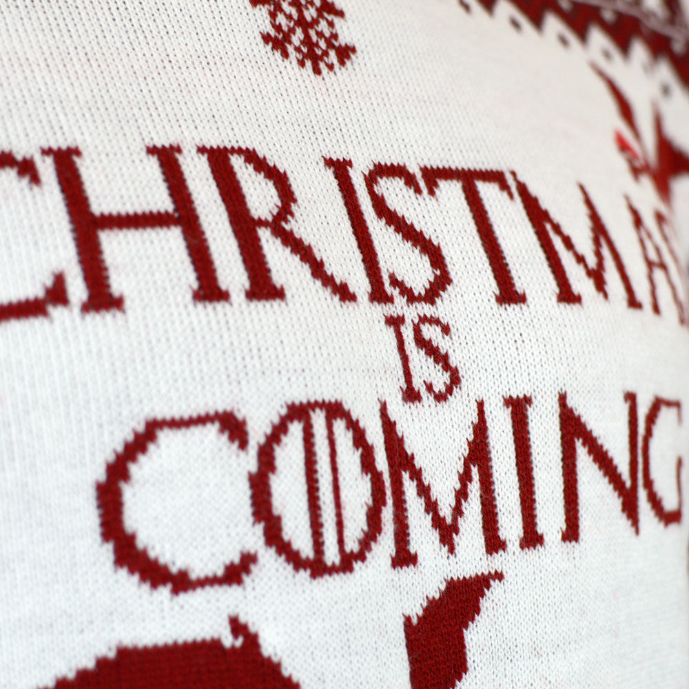 Camisola de Natal Christmas is Coming para Homem 

