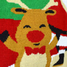 Camisola de Natal Pai Natal e Rena Cumprimentando
