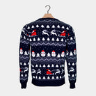 Camisola de Natal Família Bonecos e Pai Natal Árvores
