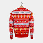 Camisola de Natal Família Neve Vermelha Bonecos Algodão Árvores  Orgânico
