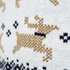 Camisola de Natal Alaska Homem Branca Elegante 
