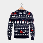 Camisola de Natal Árvores, Homem  Bonecos e Pai Natal
