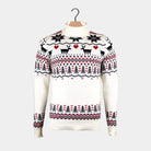 Camisola de Natal Homem Gola Alta Elegante Algodão Orgânico Bege 

