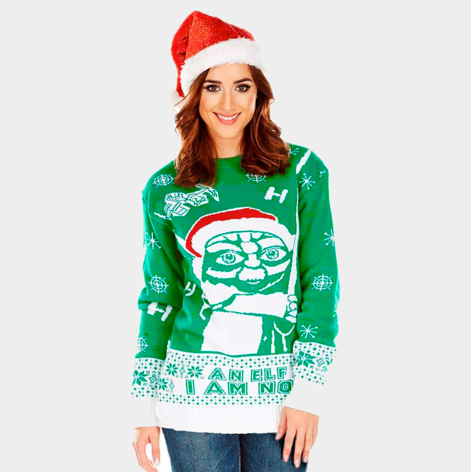 Camisola de Natal para Homem Star Wars I am Not an Elf Mulher
