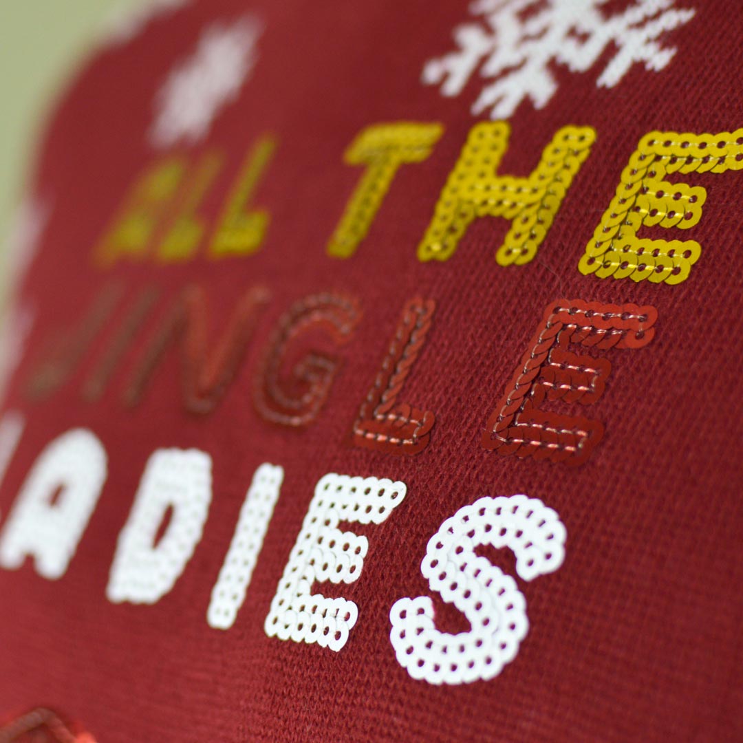 Camisola de Natal Homem Jingles Ladies Lantejoulas