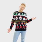 Camisola de Natal Homem Pai Natal Presentes Bonecos Algodão Orgânico

