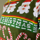 Camisola de Natal Homem Verde Pai Natal e Presentes