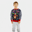Camisola de Natal Luzes LED para Menino Jingle Bells
