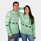 Camisola de Natal Verde Casal Menina e Menino Sweet Christmas
