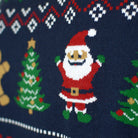 Camisola de Natal Cárdigan Mulher Azul y Vermelha
