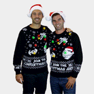 Camisola de Natal Mulher Star Wars Homem Luzes LED Join the Christmas Side
