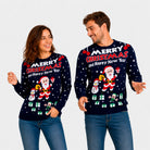 Camisola de Natal Mulher Merry Christmas and Happy New Year Hommen
