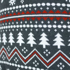 Camisola de Natal Renas Mulher Gola Alta Cinzenta  Algodão Orgânico
