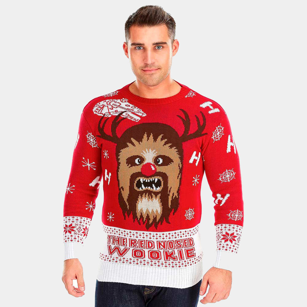 Camisola de Natal Star Wars Homem Mulher Wookiee

