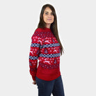 Camisola de Natal Vermelha Mulher Menina y Menino Canadá
