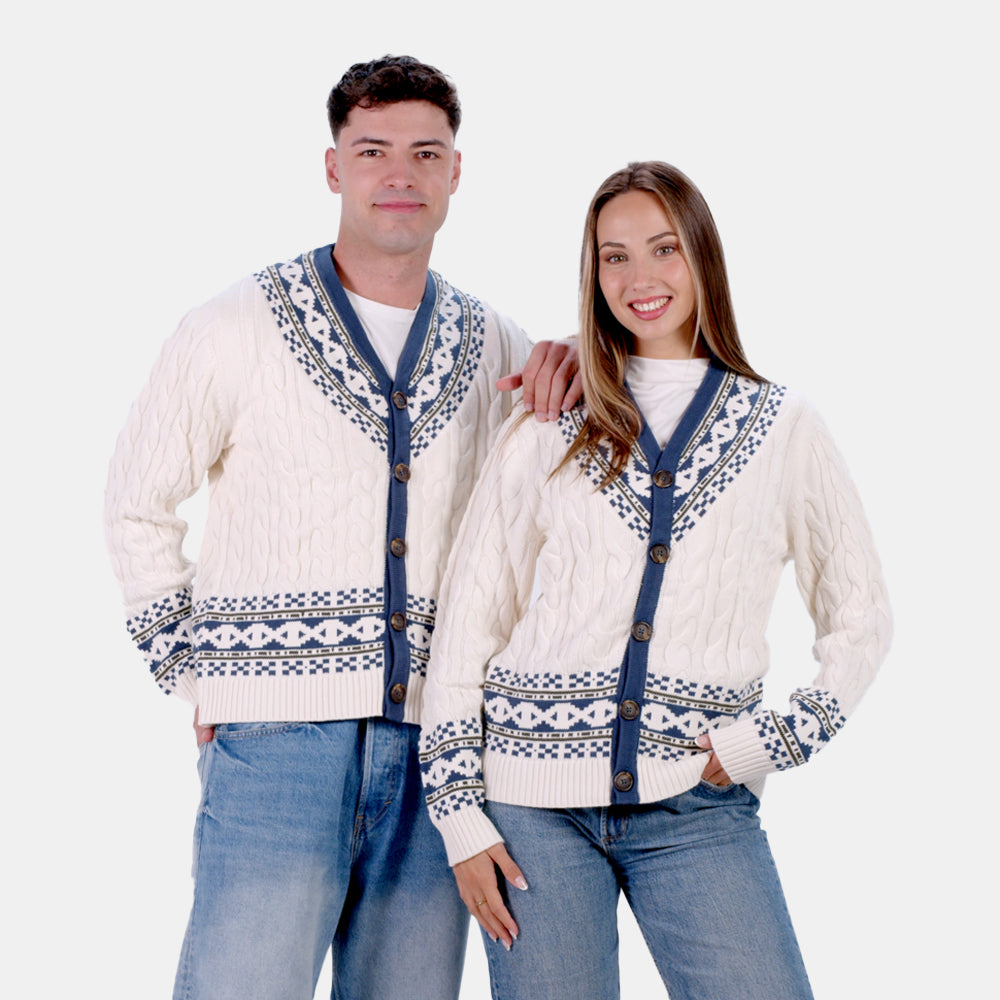 Camisola para Mulher Cardigã em Algodão Orgânico Cottage Casal
