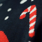 Camisola de Natal para Homem Azul Gingerbread detalhe