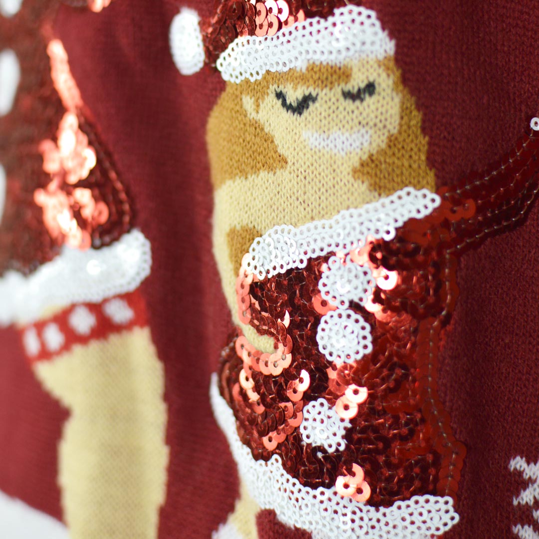 Camisola de Natal Jingles Ladies Lantejoulas Homem