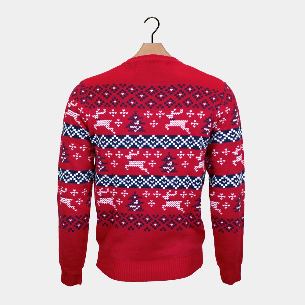 Canadá Camisola de Natal Homem Vermelha 