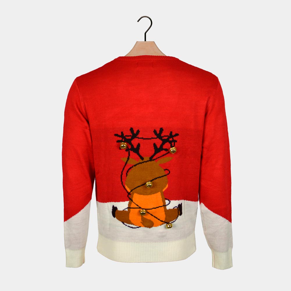 Jingle Bells Suck Camisola de Natal para Homem Vermelha 